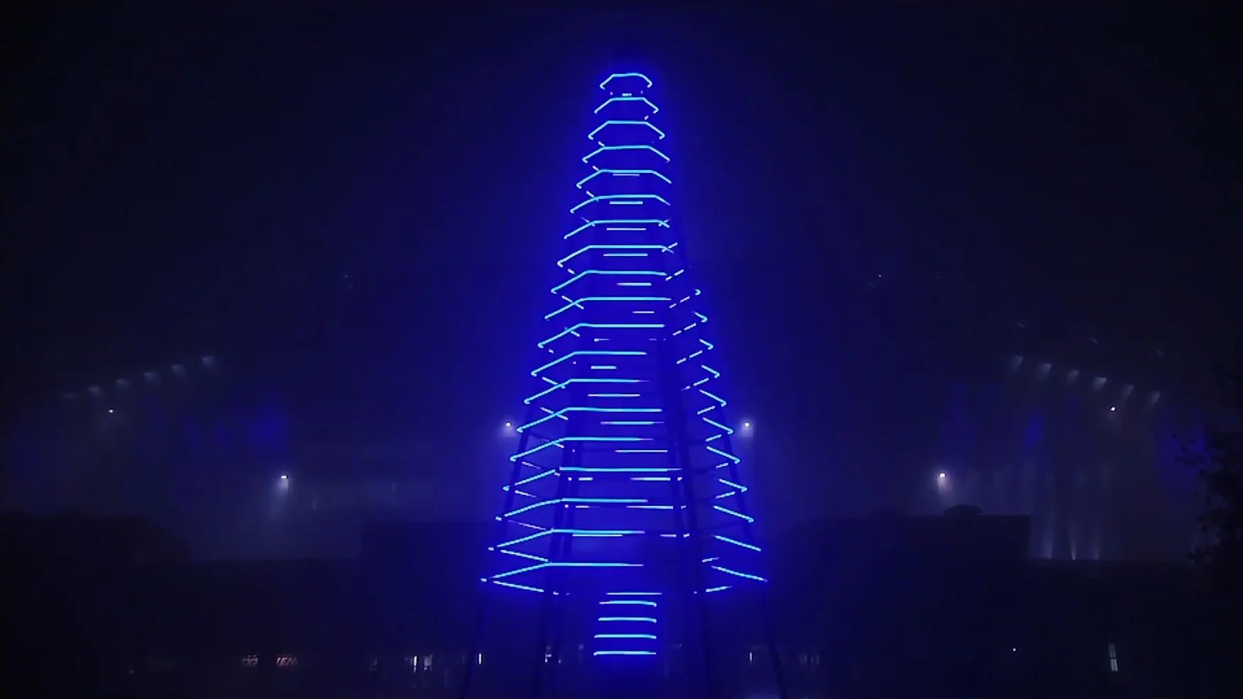 Sapin lumineux - Parc OL